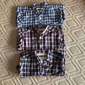 3 lightly worn Ben Sherman button down shirts.